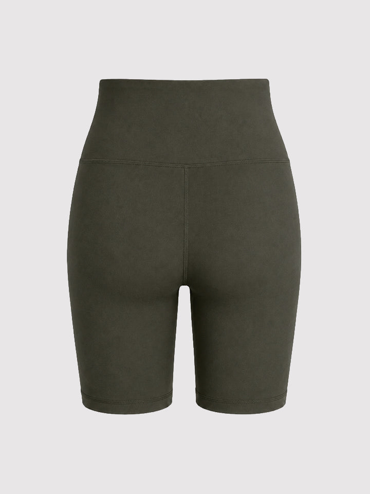 Shorts Feminino - Active com Bolso Verde Militar