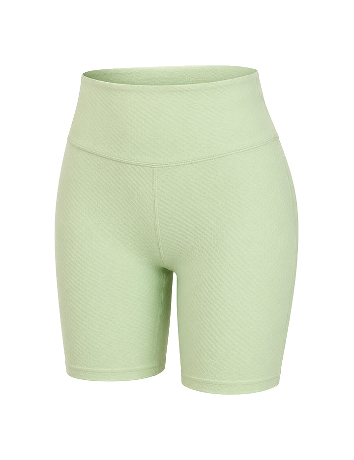 Short Feminino - Verde Matcha | Cintura Alta Texturizado