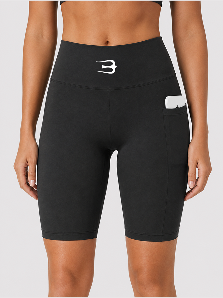 Bermuda Feminina - Active com Bolso Preta