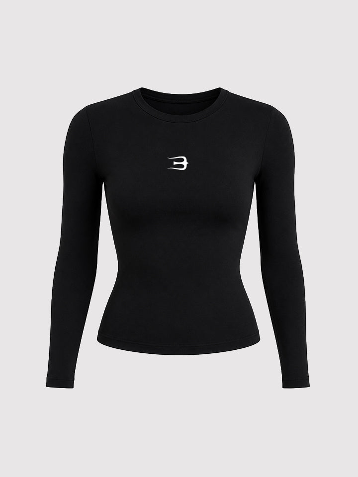Blusa Feminina Manga Longa -  Aspen Preto Clássico
