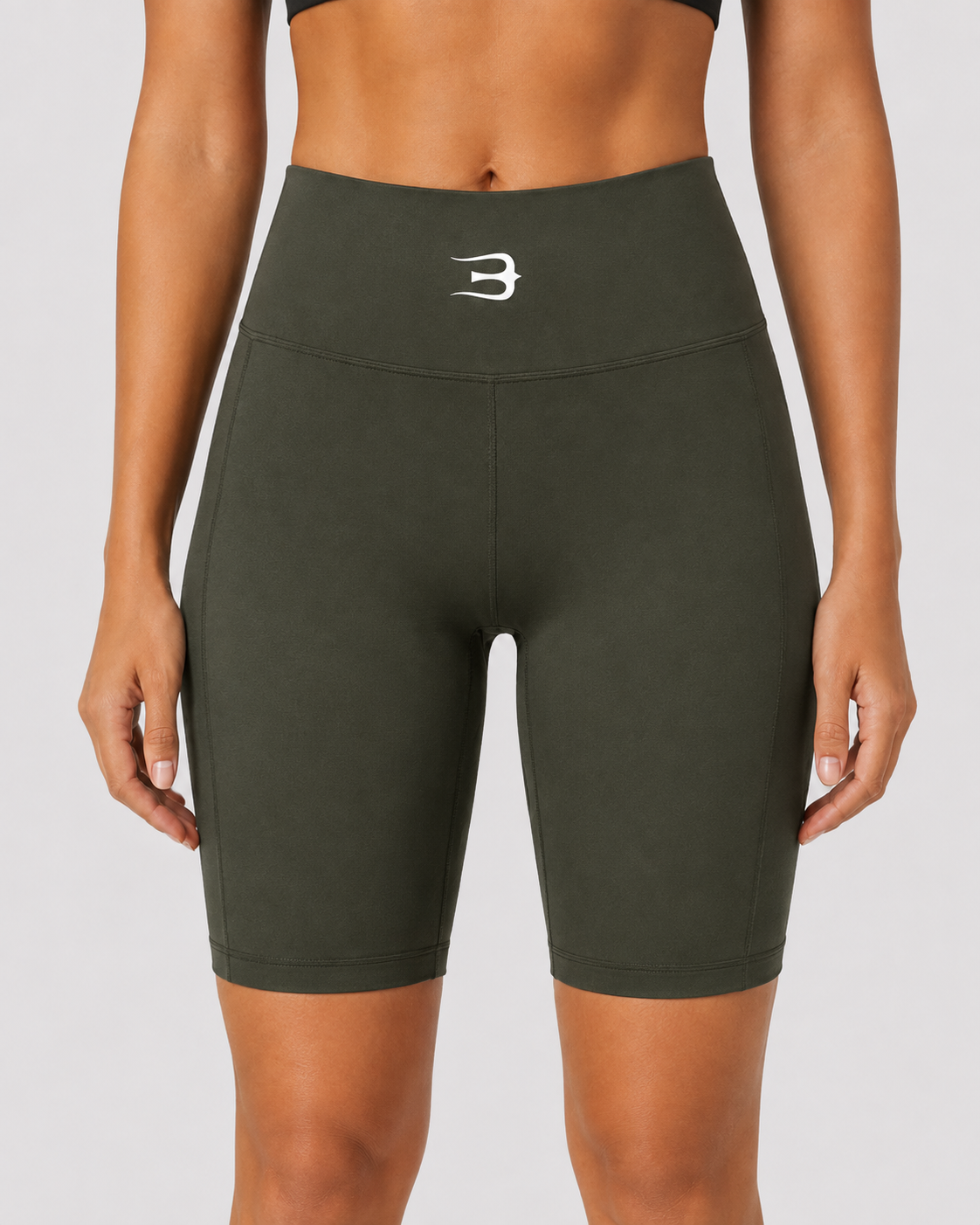 Shorts Feminino - Active com Bolso Verde Militar