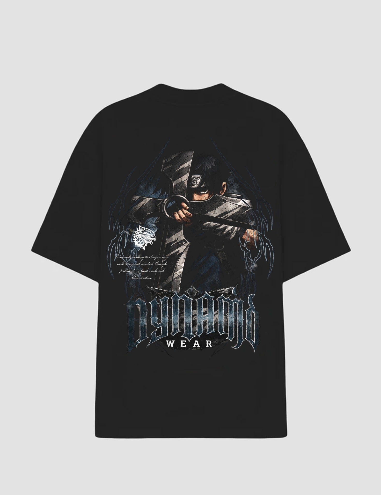 Camiseta Oversized Lâmina Oculta preta - costas